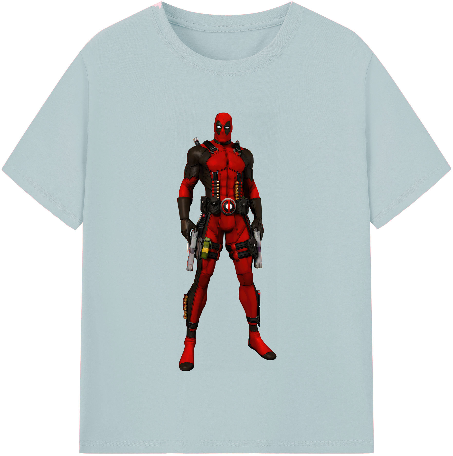 （画像用） Deadpool デッドプール 綿100％半袖Tシャツ（フロントプリント）